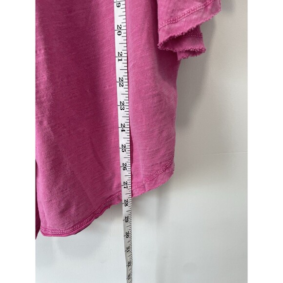 Pilcro Anthropologie Flutter Short Sleeve Pink Size Medium Boho Hippie Fairy - Picture 5 of 7
